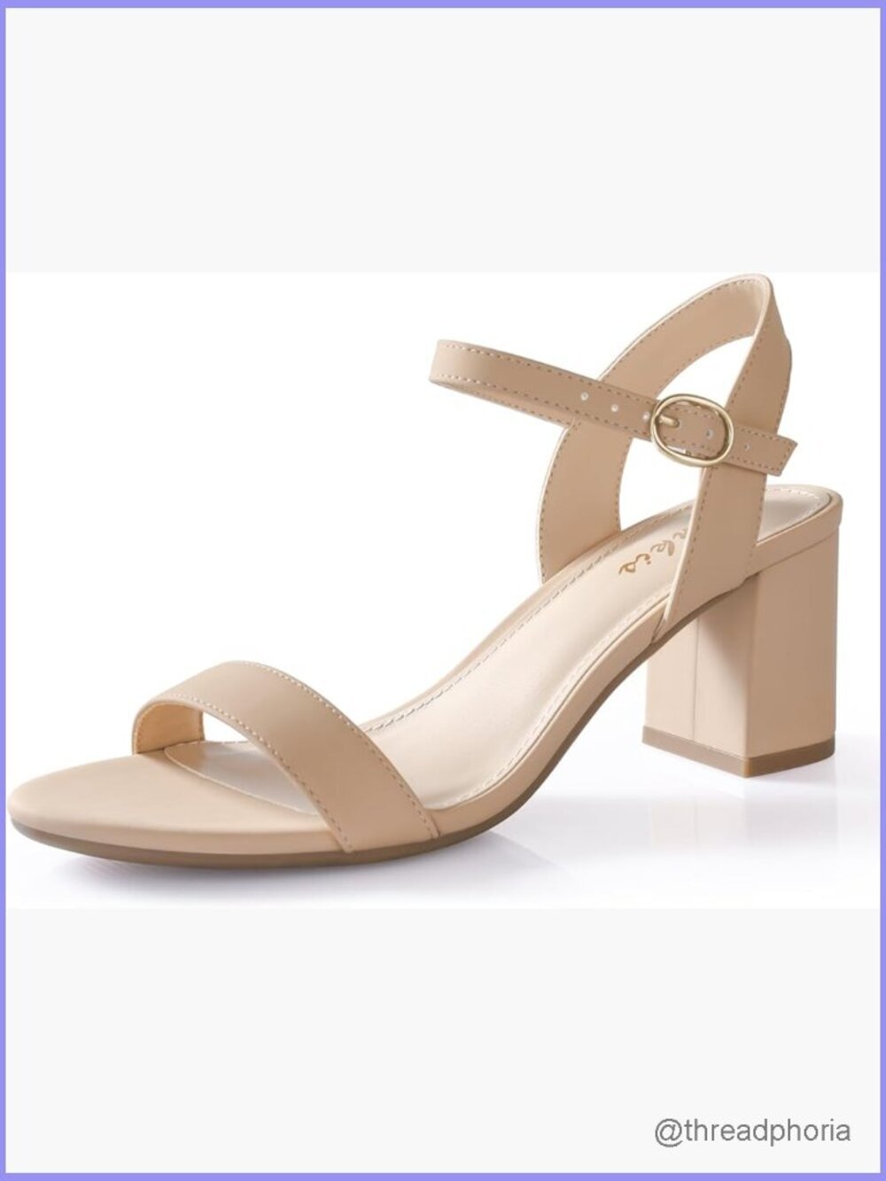 Block Chunky Heel Sandals Ankle Strap Dressy Open Toe Low Heel Comfortable